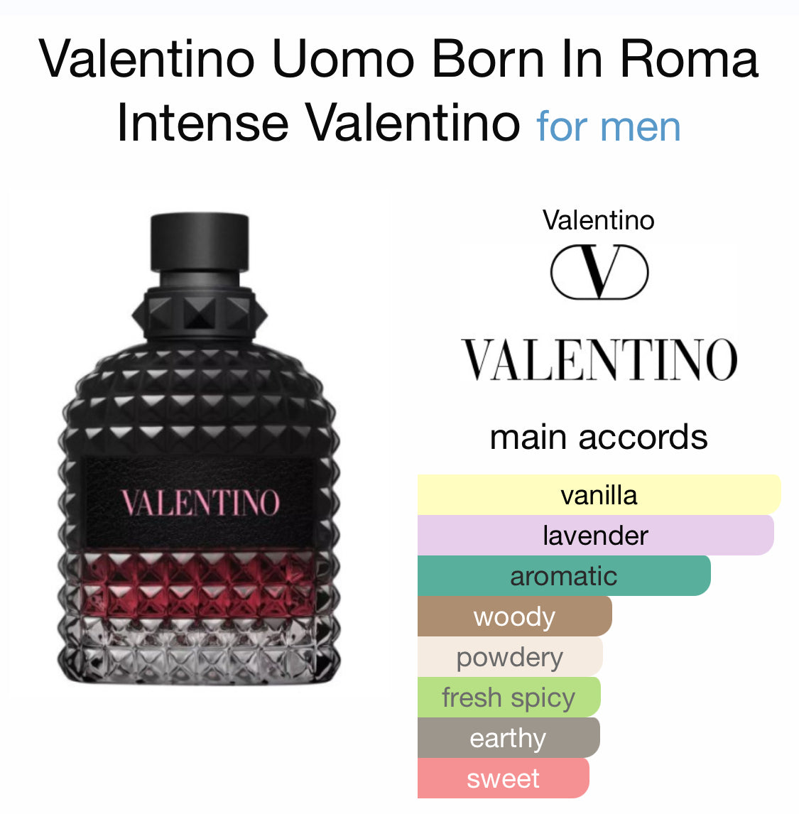 Valentino uomo born in roma intense